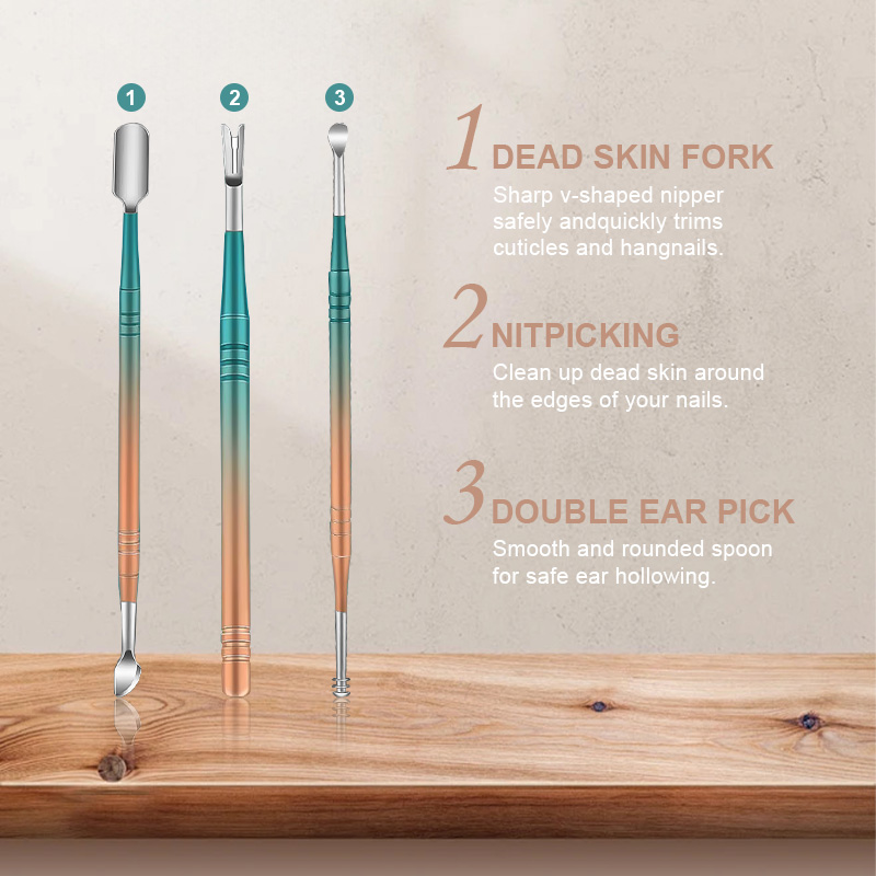 High Quality Portable Stainless Steel Manicure Set Beauty Scissors Nail Care Tool Ingrown Toenail Clipper Grooming Kit for Gift