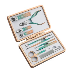 High Quality Portable Stainless Steel Manicure Set Beauty Scissors Nail Care Tool Ingrown Toenail Clipper Grooming Kit for Gift