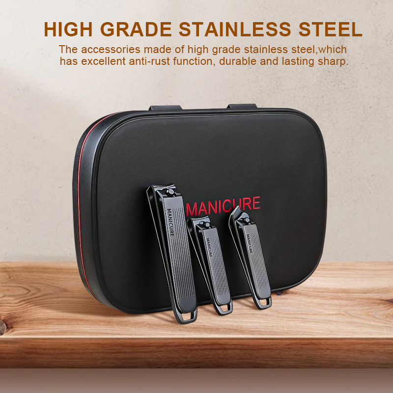22 in 1 Professional Manicure Pedicure Kit Carbon Steel Nail Care Tool Fingernail Clipper Scissor Beauty Travel Set for Home