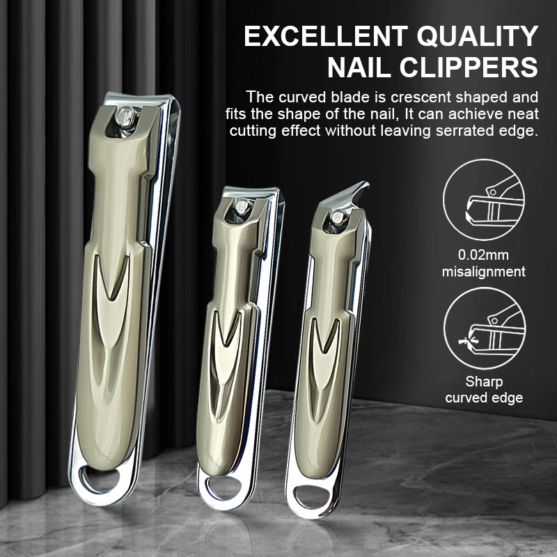 Customization 9Pcs Stainless Steel Nail Clipper Set Nails Care Tools Manicure Pedicure Kit with PU Case for Beauty Salon