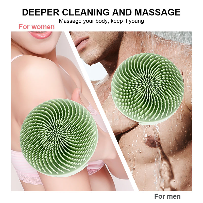 Wholesale Exfoliating Remove Dead Skin Body Sub Scrub Double Side Rough Soft Silicone Massage Bath Back Brush For Showering