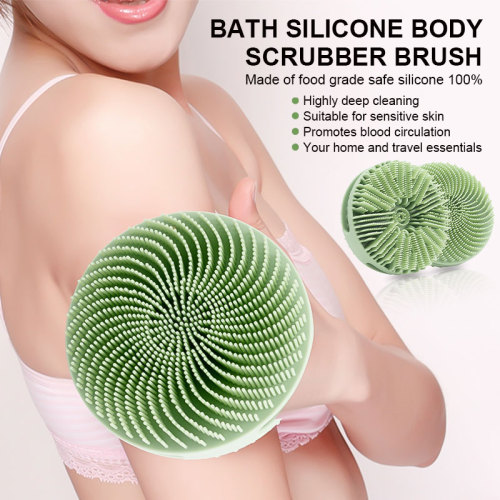 Wholesale Exfoliating Remove Dead Skin Body Sub Scrub Double Side Rough Soft Silicone Massage Bath Back Brush For Showering