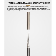 2-in-1 Professional Titanium Alloy Double Ended Acne Removal Needle Whitehead Blackhead Remover Pimples Comedone Extractor Tool