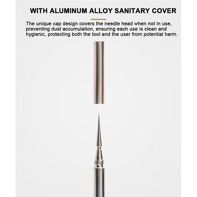 2-in-1 Professional Titanium Alloy Double Ended Acne Removal Needle Whitehead Blackhead Remover Pimples Comedone Extractor Tool
