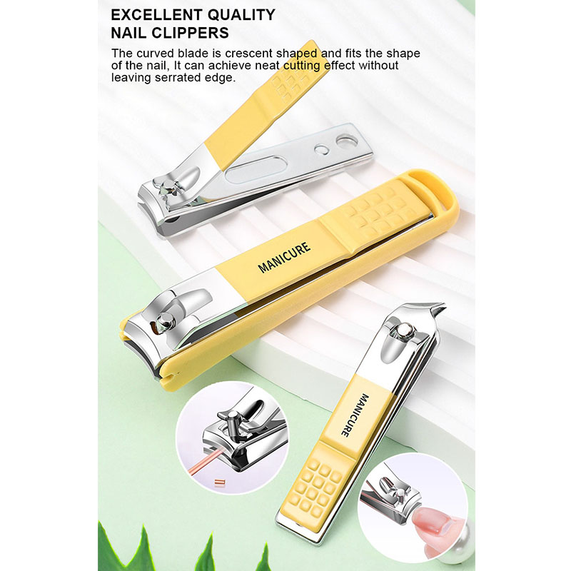 18 Pieces Stainless Steel Nail Cutter Manicure Pedicure Set Mens Women Children's Nail Care Tool Grooming Kits