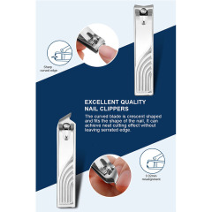 Custom Logo 8 in 1 Manicure Gift Set Stainless Steel Nail Clipper Nose Hair Trimmer Grooming Tool Kit with Magnetic Travel Case