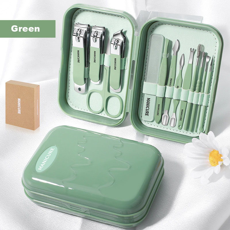 German Grade Professional Manicure Pedicure Set Stainless Steel Scissors Nail Clipper Personal Care Accessories Grooming Kit