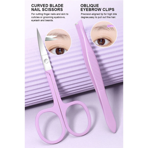 German Grade Professional Manicure Pedicure Set Stainless Steel Scissors Nail Clipper Personal Care Accessories Grooming Kit