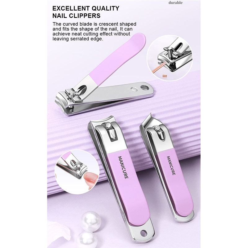 German Grade Professional Manicure Pedicure Set Stainless Steel Scissors Nail Clipper Personal Care Accessories Grooming Kit