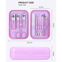 German Grade Professional Manicure Pedicure Set Stainless Steel Scissors Nail Clipper Personal Care Accessories Grooming Kit
