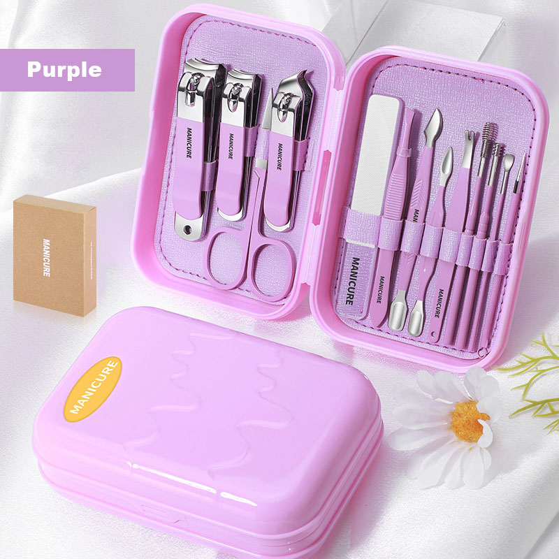 German Grade Professional Manicure Pedicure Set Stainless Steel Scissors Nail Clipper Personal Care Accessories Grooming Kit