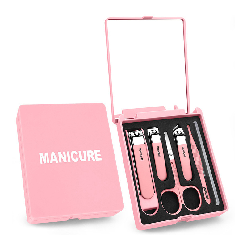 6 in 1 Manicure Pedicure Cutter Kit Professional Full Stainless Steel Nail Clippers Beauty Care Tools Set For Home