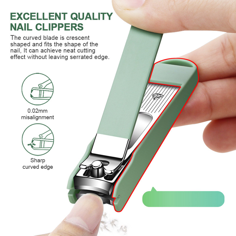 6 in 1 Manicure Pedicure Cutter Kit Professional Full Stainless Steel Nail Clippers Beauty Care Tools Set For Home