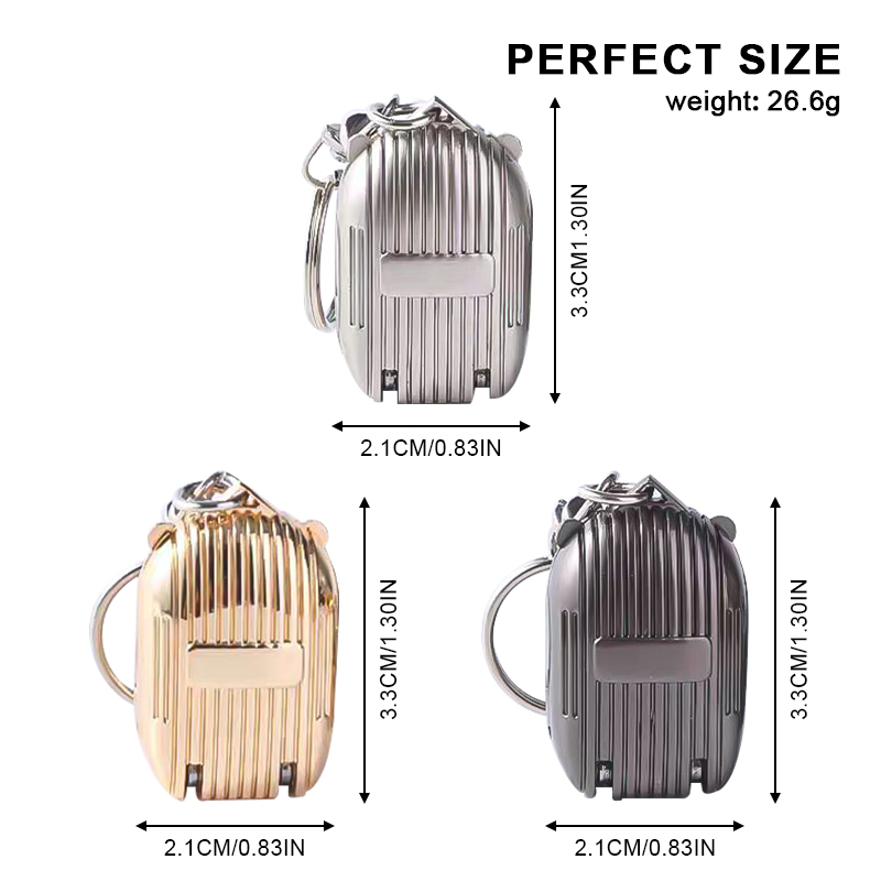 Mini Suitcase Shaped Folding Nail Clippers Stainless Steel Foldable Portable Sharp Blade Fingernail Cutter With Key Chain