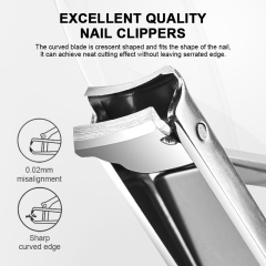 Multifunctional Foldable Stainless Steel Nail Clipper Portable Camping Knife Scissors 5 in 1 Fingernail Cutter with Keychain