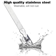 Professional Stainless Steel Nail File - Double-Sided Manicure Tool for Natural Nails, Heavy Duty & Reusable - Perfect for Hands, Feet & Nail Care