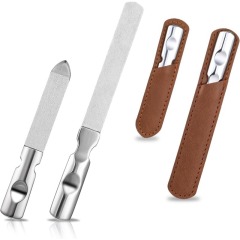 Professional Stainless Steel Nail File - Double-Sided Manicure Tool for Natural Nails, Heavy Duty & Reusable - Perfect for Hands, Feet & Nail Care