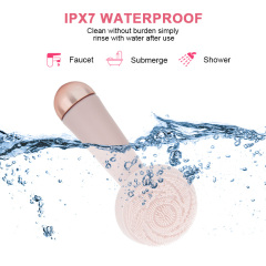 Ultrasonic Electric Face Cleansing Instrument Anti-bacterial Silicone Vibration Massage Facial Brush Skin Exfoliation Cleanser