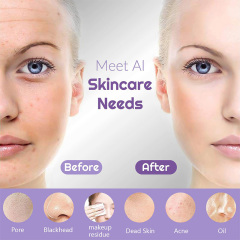 Ultrasonic Electric Face Cleansing Instrument Anti-bacterial Silicone Vibration Massage Facial Brush Skin Exfoliation Cleanser