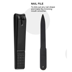 Top-selling Nail Clipper Set 4pcs Stainless Steel Eyebrow Tweezer Beauty Scissor Filer Manicure Kits with Leather Travel Bag