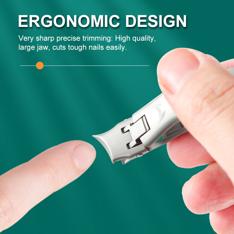Japan Style Pretty Nail Cutter Tool Two Times Sharpening Design Portable Toenail Side Nail Clipper