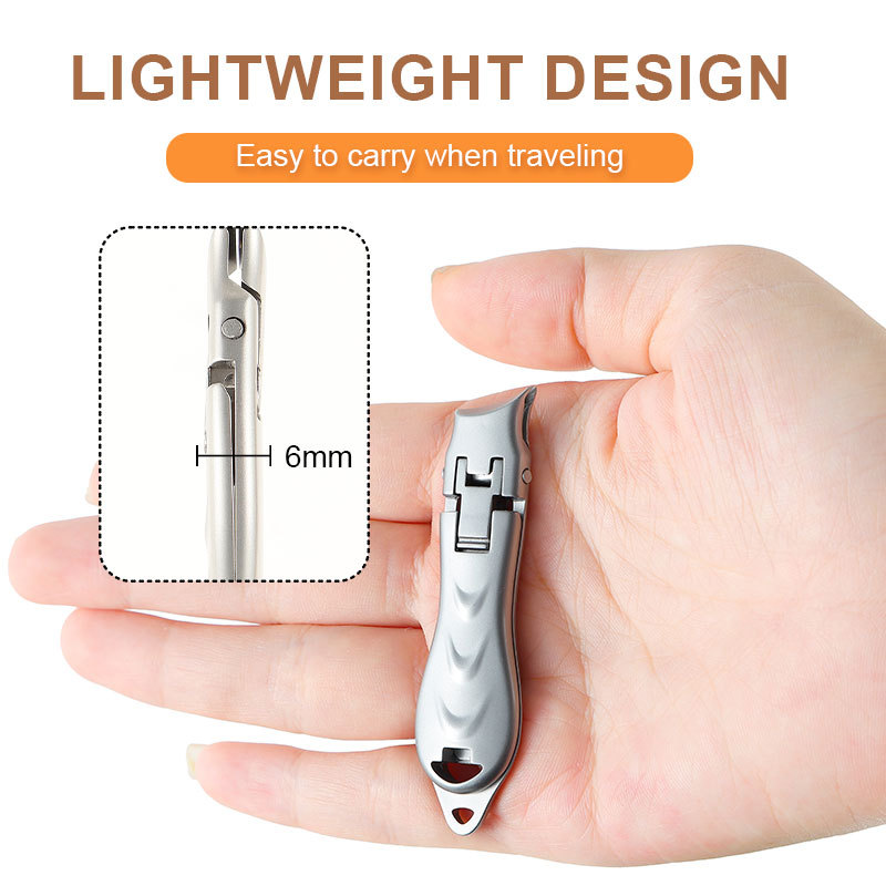 Japan Style Pretty Nail Cutter Tool Two Times Sharpening Design Portable Toenail Side Nail Clipper