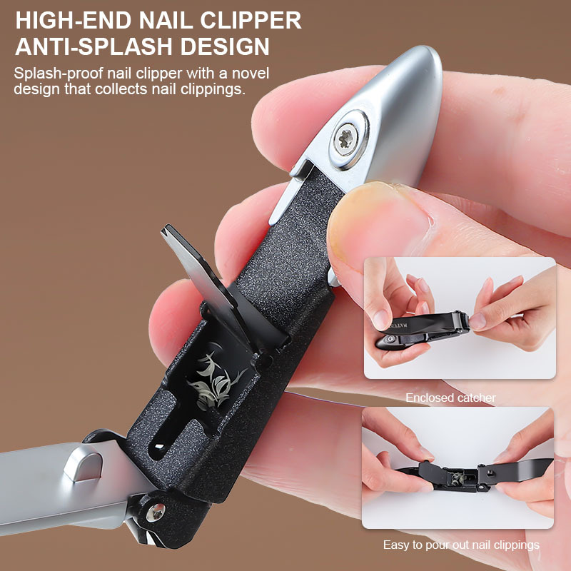 Professional 9pcs Manicure and Pedicure Set Stainless Steel Personal Care Nail Grooming Tools Kit With Luxury Leather Case