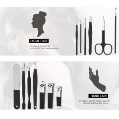 Stainless Steel Manicure Set Professional Nail Clippers Kit Pedicure Care Tools Women Grooming Kits 18Pcs for Travel