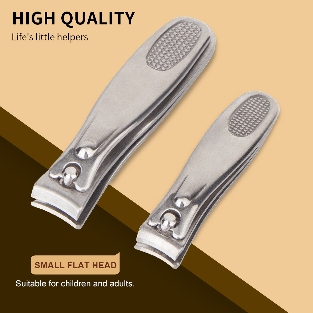 Custom Ultra Sharp Sturdy Fingernail Toenail Clipper Set Stainless Steel Manicure Pedicure Scissor Nail Nipper Cutter With Case