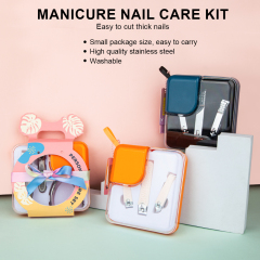 Custom Ultra Sharp Sturdy Fingernail Toenail Clipper Set Stainless Steel Manicure Pedicure Scissor Nail Nipper Cutter With Case
