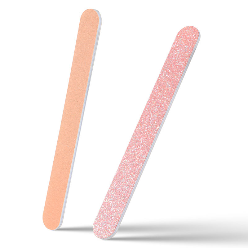 Professional Nail File 100/180 Straight Manicure Tools Sanding Polish Buffer Fingernails Files for Home and Salon Use