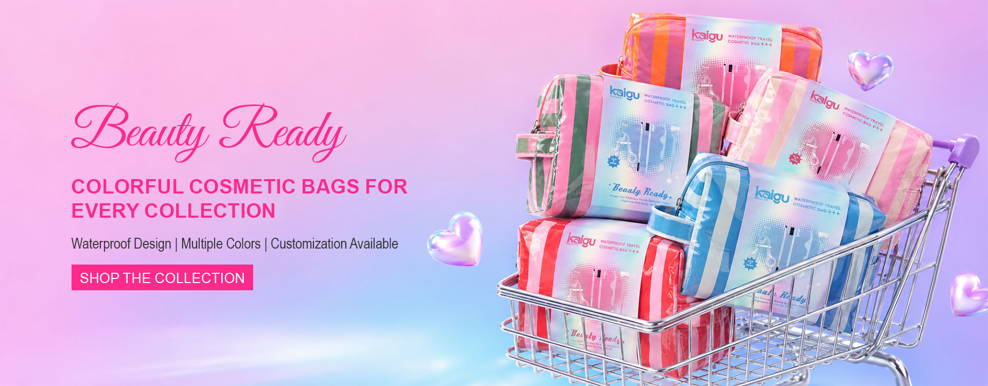 Customized Cosmetic Bag Professional Waterproof Travel Makeup Pouch Toiletry Storage Organizer Bag