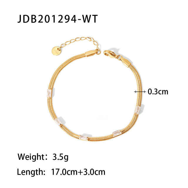 14KG stainless steel nake chain necklace bracelet