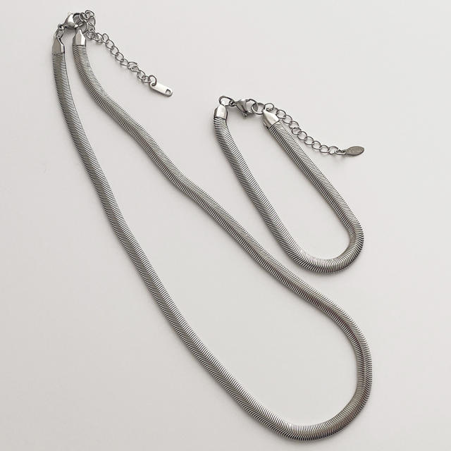 Fashion snake chain stainless steel necklace