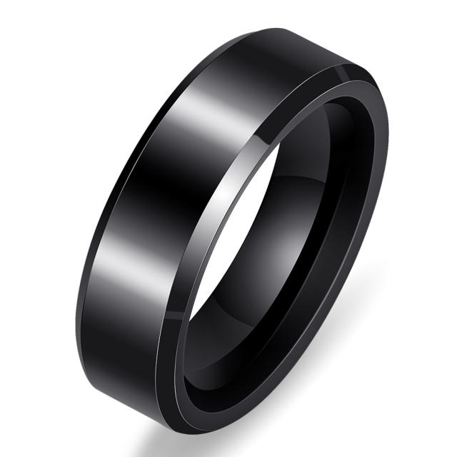 Black white couple rings