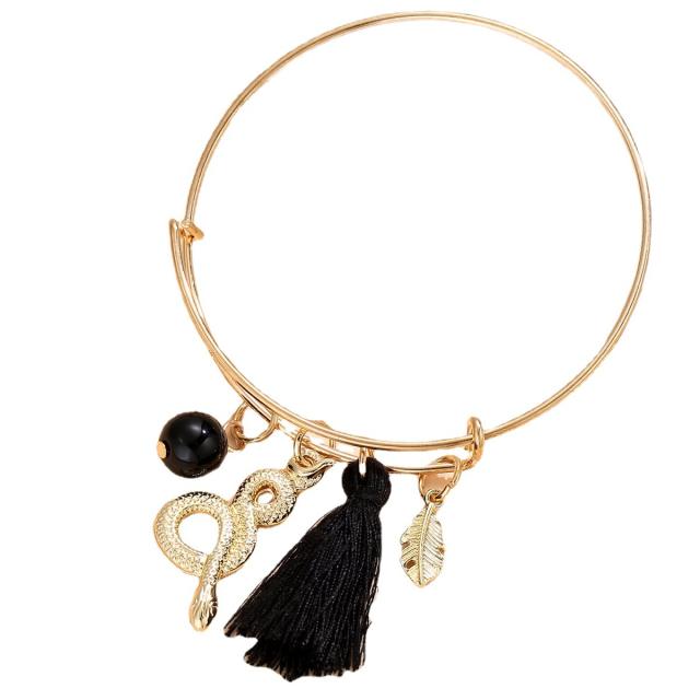 Personality colorful charm bangle