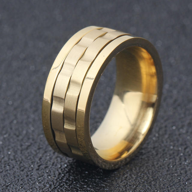 Rotatable titanium steel ring