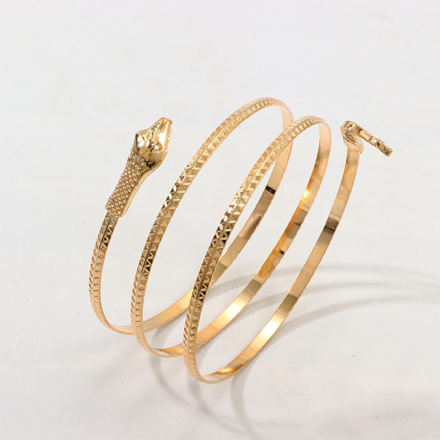 Snake bangle bracelet