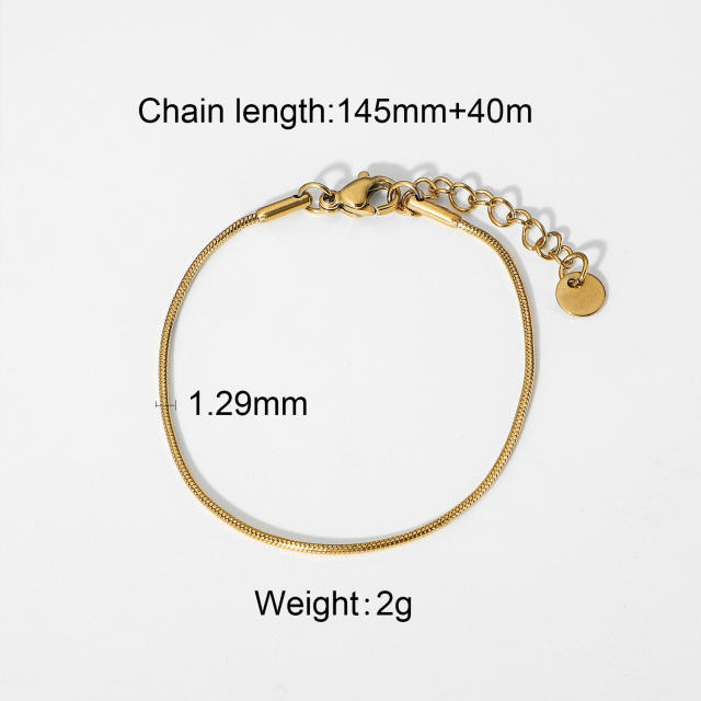 Snake chain bracelet