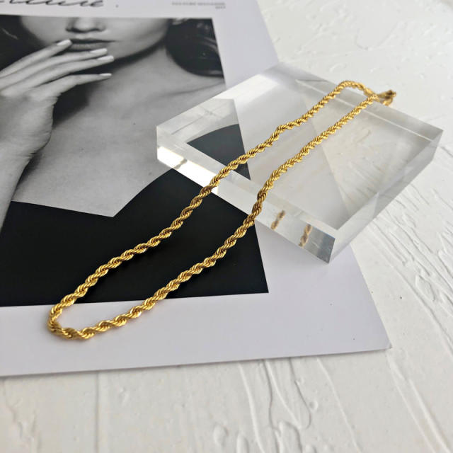 Rope Chain bracelet and necklace
