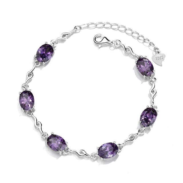 Sterling silver chain bracelet