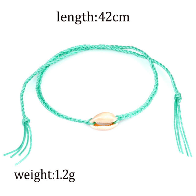 Shell woven bracelet