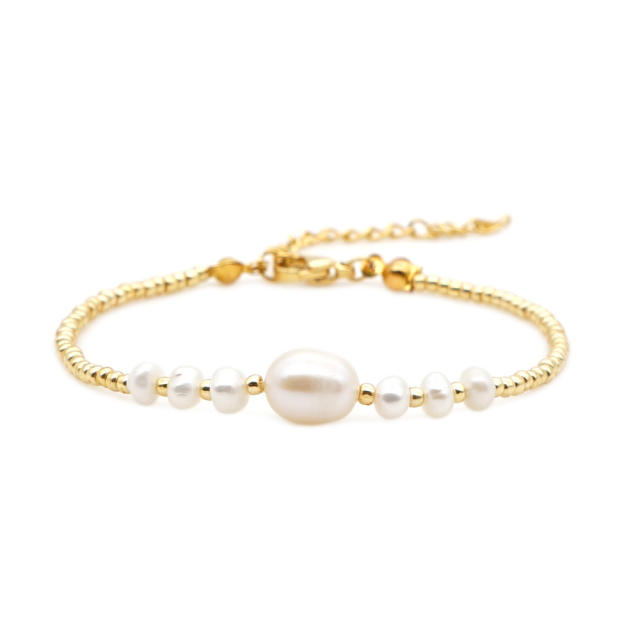 TOHO bead pearl bracelet