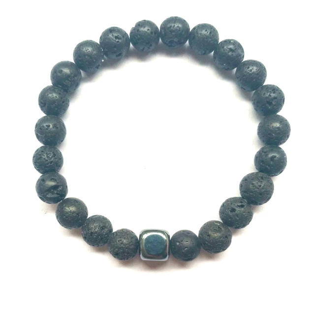 Natural stone turquoise beads couple bracelet