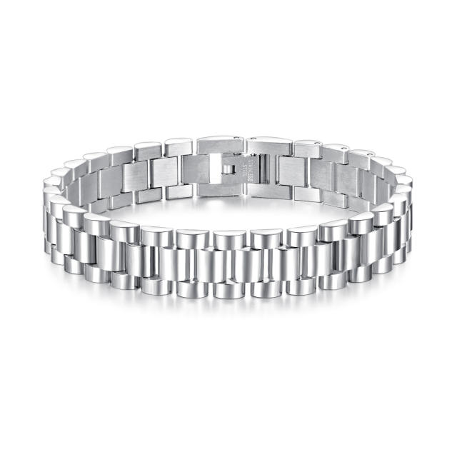 Stainless steel watch band couple bracelet