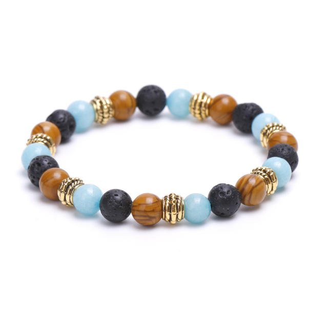 Natural stone friendship beads bracelet