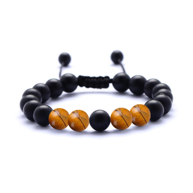 lava agate beads bracelet