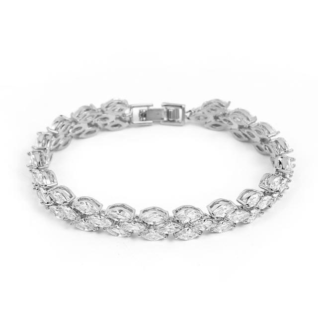 Luxury cubic zircon tennis bracelet