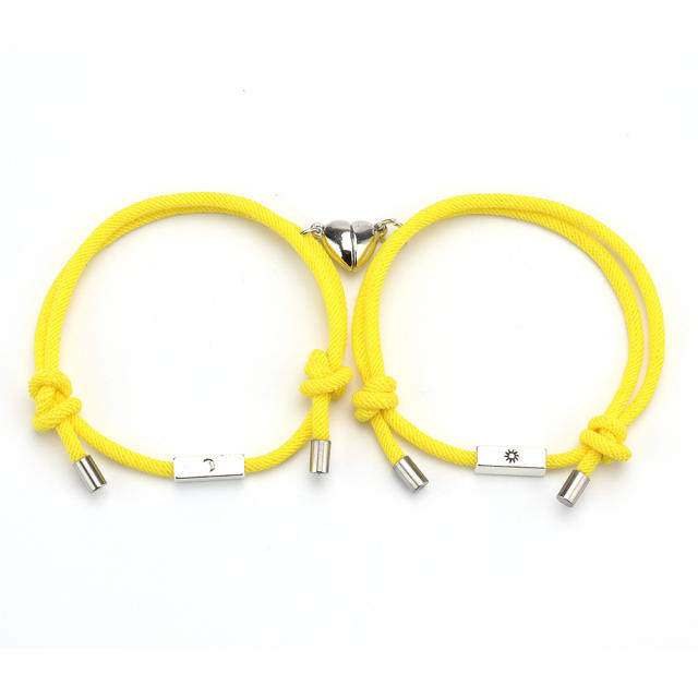 Couples string bracelet love magnet suction best friends bracelet