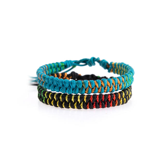 Color rope braid friendship bracelet